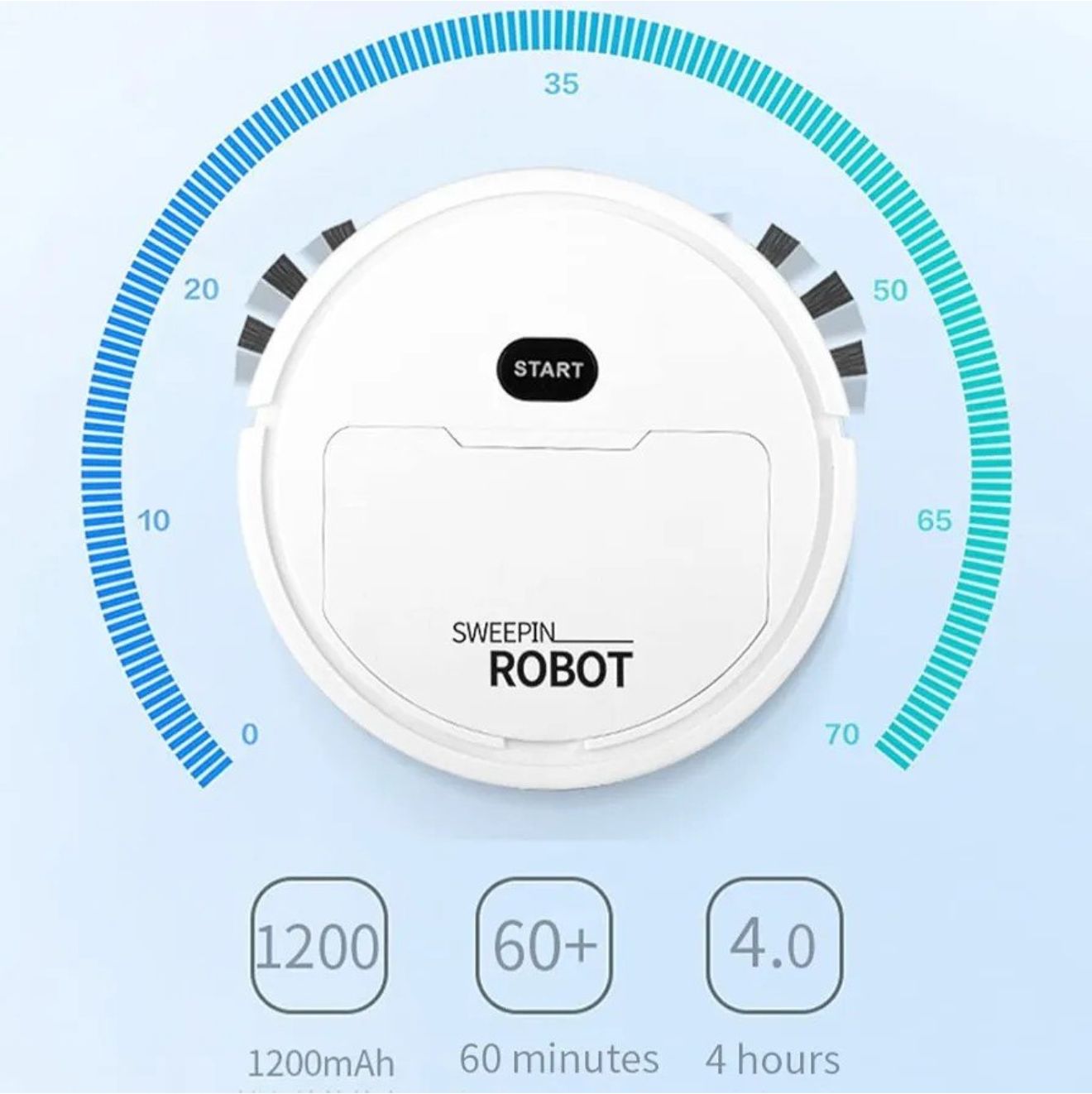 2 in 1 Intelligent Robot Vacuum Cleaner