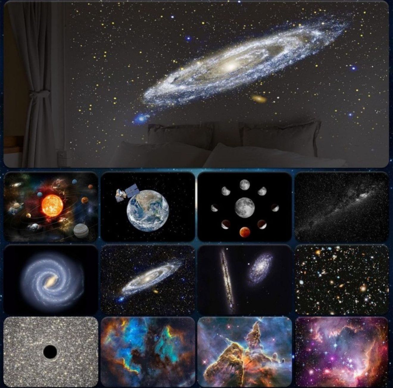 Galaxy Projector Star Planetarium Projector with 13 Night Sky Projector