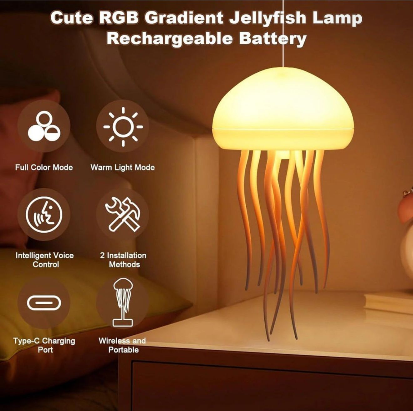 Multi Desk Octopus Cute Table Night Lamp
