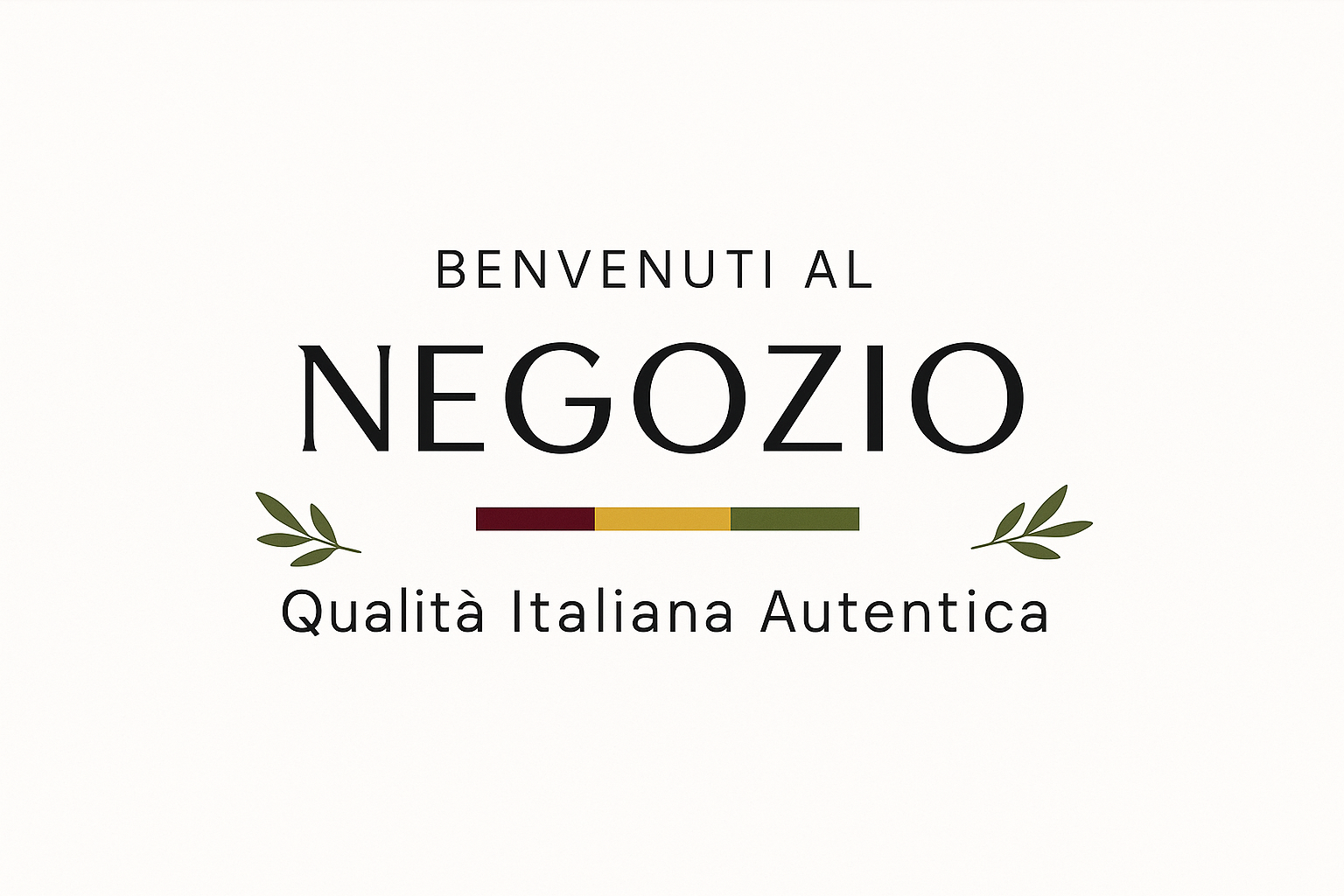Italian themed announcement bar for Negozio