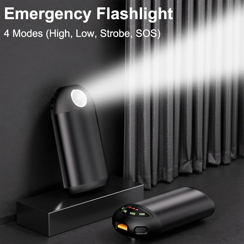 MULZI Hand Warmers - Electric Hand Warmer with LED Display, Rechargeable 5000mAh.