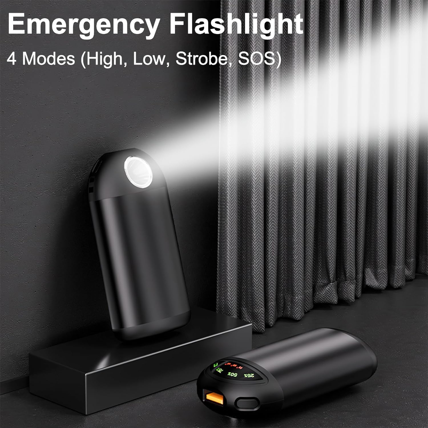 MULZI Hand Warmers - Electric Hand Warmer with LED Display, Rechargeable 5000mAh.