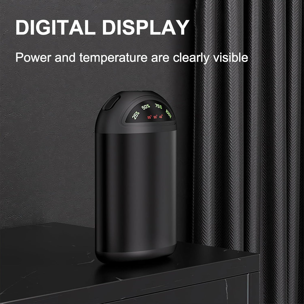 MULZI Hand Warmers - Electric Hand Warmer with LED Display, Rechargeable 5000mAh.