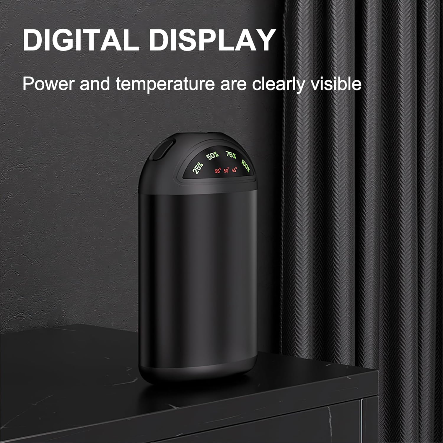 MULZI Hand Warmers - Electric Hand Warmer with LED Display, Rechargeable 5000mAh.